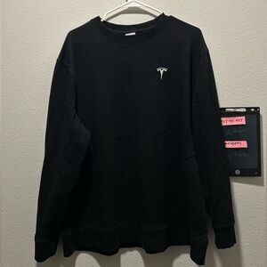 Men’s Medium Tesla Black Logo Sweatshirt